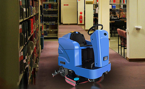 海门洗地机是图书馆地面清洁的有利神器