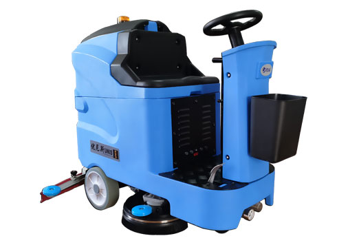 优尼斯W700小型驾驶式洗地机|物业保洁电动拖地机|洗地车