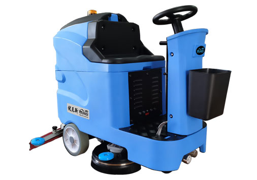 优尼斯W700小型驾驶式洗地机|物业保洁电动拖地机|洗地车