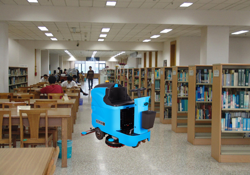 图书馆用驾驶式洗地机
