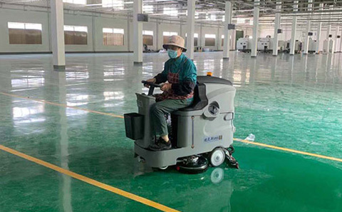 工厂车间仓库地面清洗适合用的优尼斯洗地机